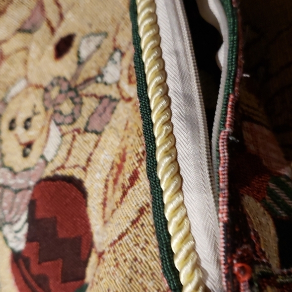 Vintage Set of 3 Decorative Pillow Cases Tapestry Christmas Bears Santa… - Picture 10 of 15